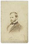 SHERMAN, WILLIAM TECUMSEH. Photograph Signed, W. T. Sherman / Maj. Genl,